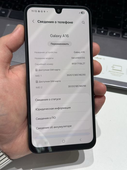 Samsung A16 256gb ozu 8