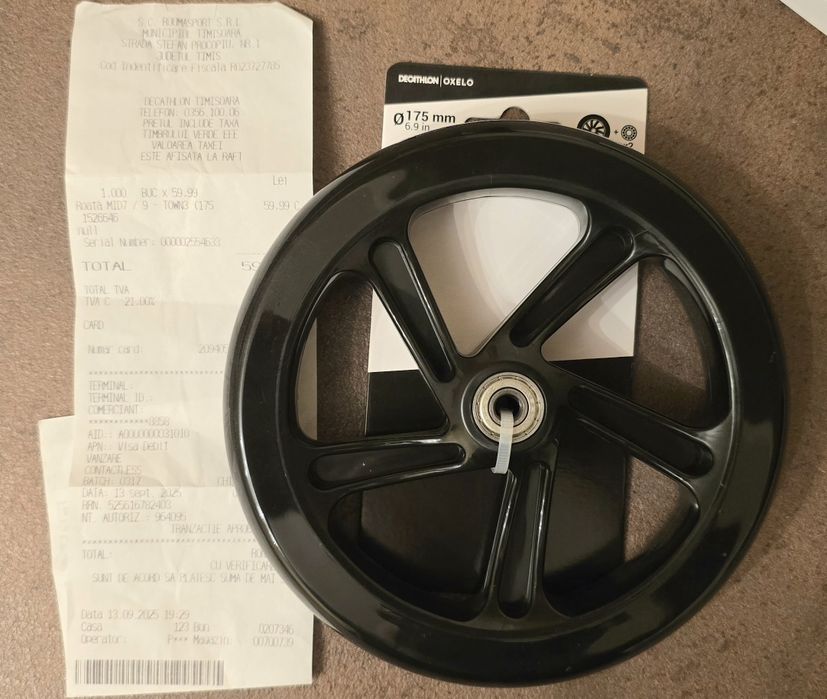 Teotineta Oxelo Mid 9 stare foarte buna, roata spate noua