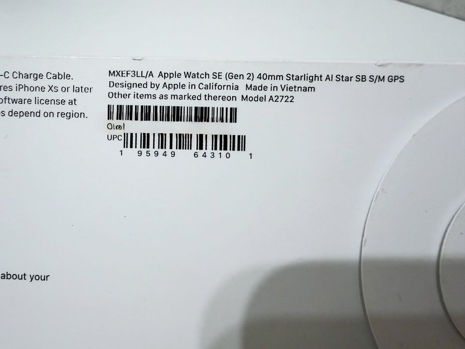 Apple Watch SE 2 40mm Starlight