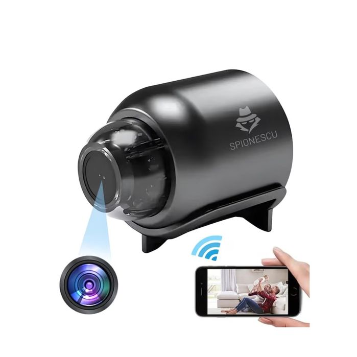 Mini camera spion, X5, Full HD, WIFI, unghi de vizualizare 140°, viziune nocturna