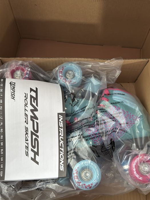 Чисто Нови Детски Ролкови Кънки Ролери TEMPISH Sunny Leopard