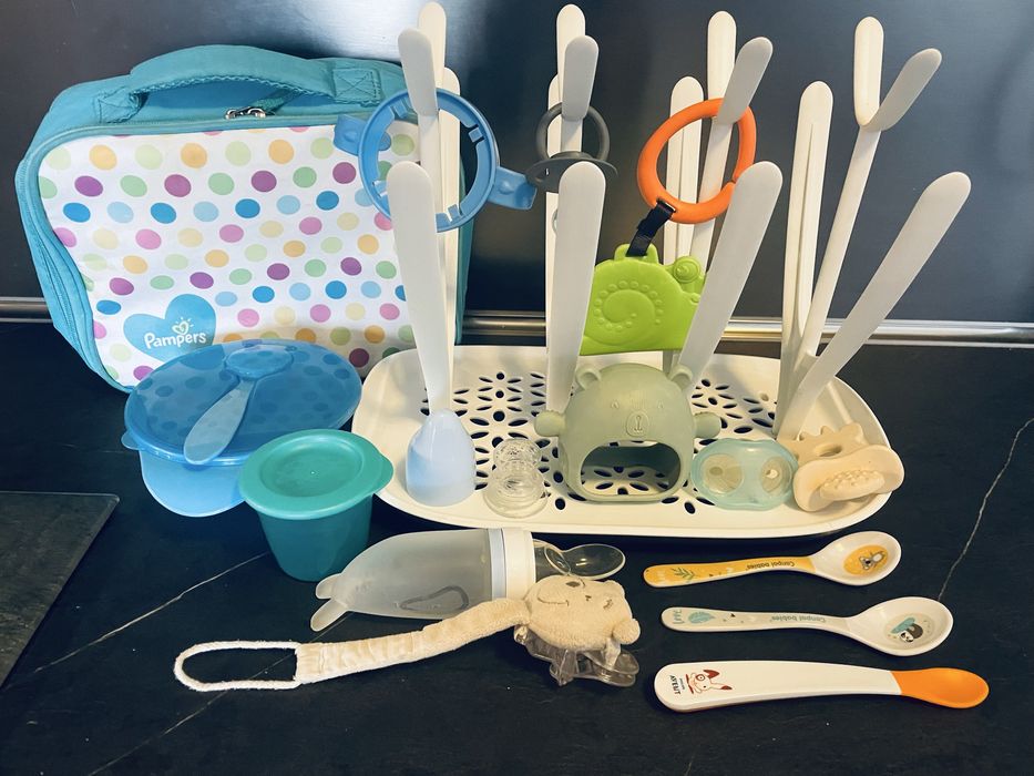 Сушилник за шишета Avent+много принадлежности