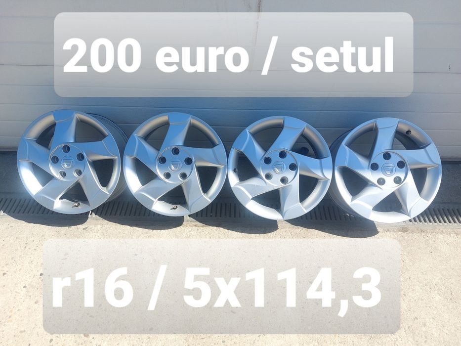 Jante din aluminiu originale / Dacia Renault Nissan / 5x114,3