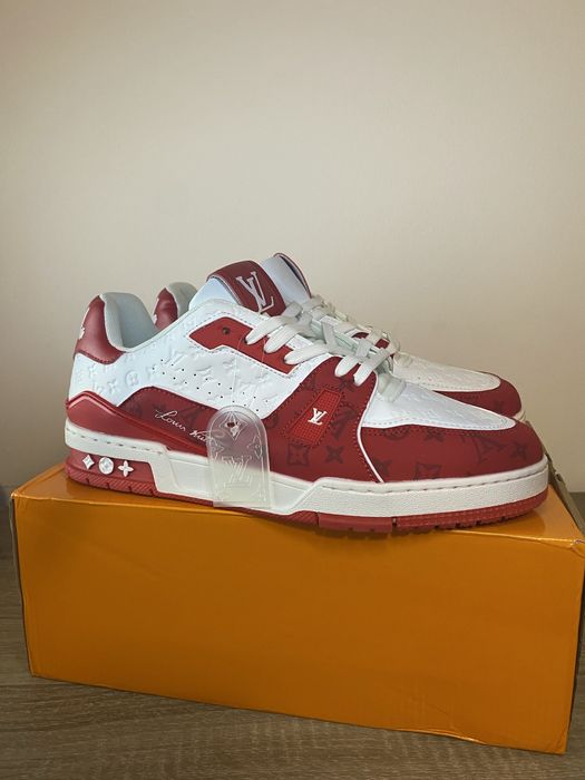 Louis Vuitton Trainer Signature Red