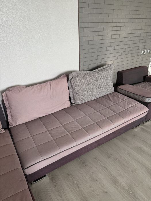 Диван из 3 частей серый
