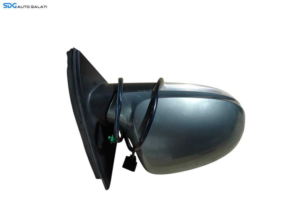 Oglinda Dreapta Electrica Fara Pliere Rabatare Electrica cu Semnalizare Verde Verzui Volkswagen Passat B6 2005 - 2010 [LR0572]