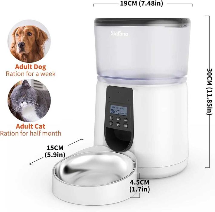 Нова, запечатана smart хранилка за домашни любимци Balimo Duke 4L ...