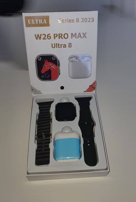 Комплект смарт часовник и безжични слушалки