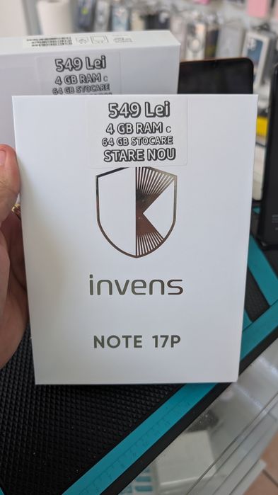 Invens Note 17P, 4/64 GB, Sigilat, 2 ani garanție