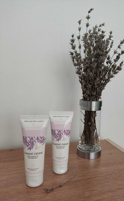 Нощен крем за лице с пробиотици и пребиотици