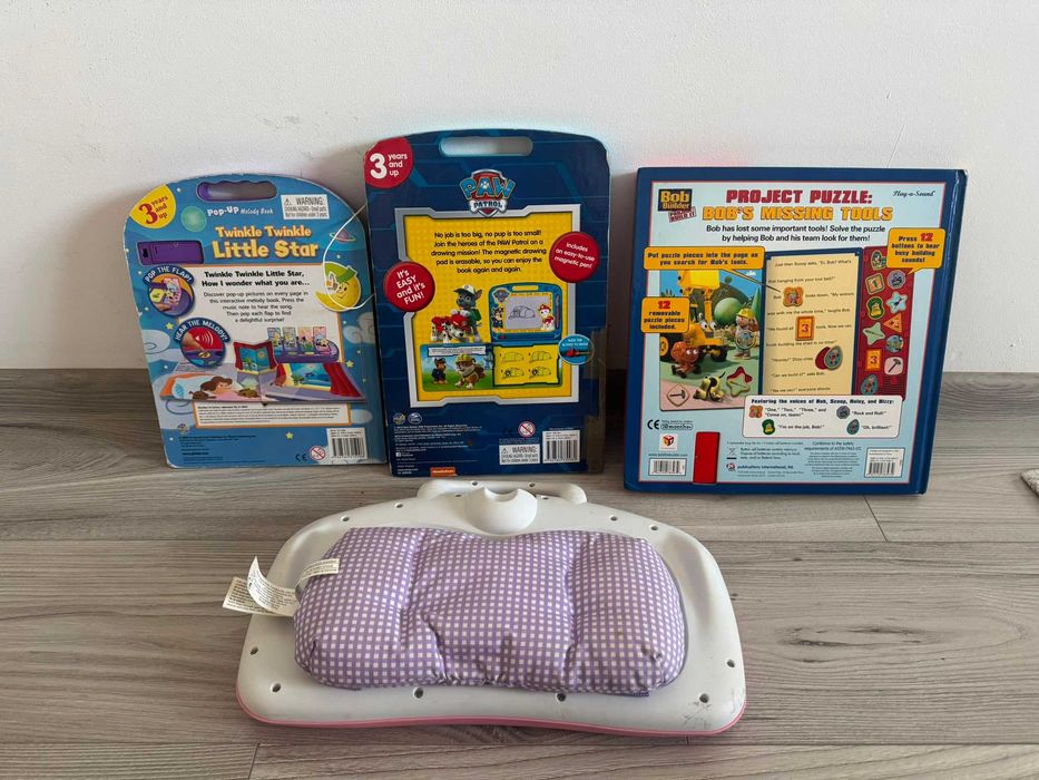 Pachet 4 jucării educative în limba engleză 3+ — LeapPad, Paw Patrol, Bob the Builder, Twinkle Twinkle Little Star