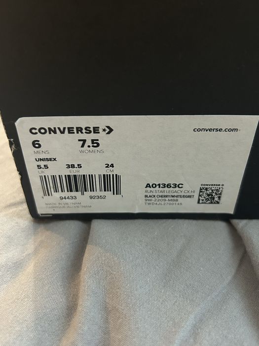 Оригинал Converse Run Star Legacy CX High Black