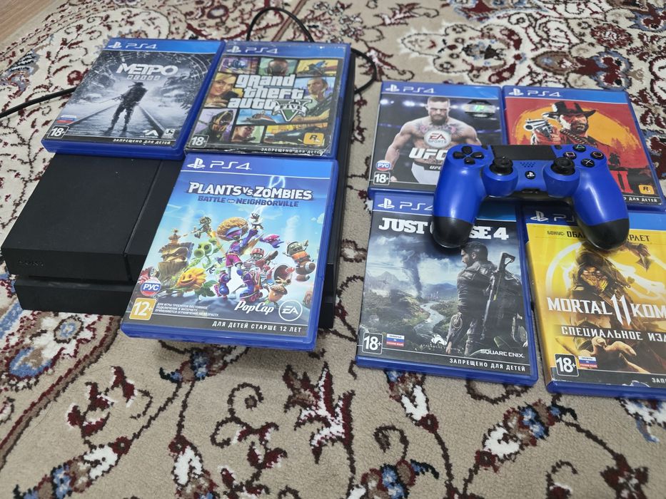 ps4 FAT 500gb с диками и контролером