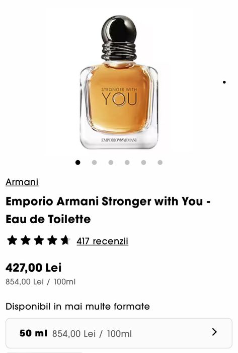 Parfum Armani Stronger with You EDT Nou