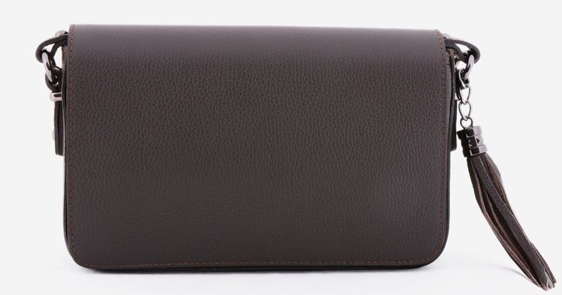 Poșetă cafenie din piele naturală