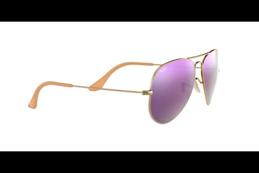 Ochelari de soare RB Aviator RB3025 167 portocaliu/mov oglinda