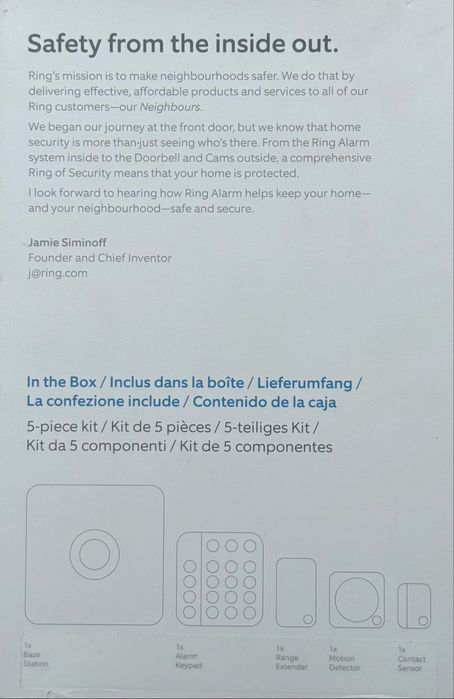 НОВО! Смарт алармена система за дом Ring Alarm + допълнителни датчици