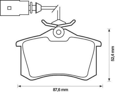 Placute frana spate Audi A4 (8ec, B7), 11.2004-06.2008, marca SRLine S70-1057