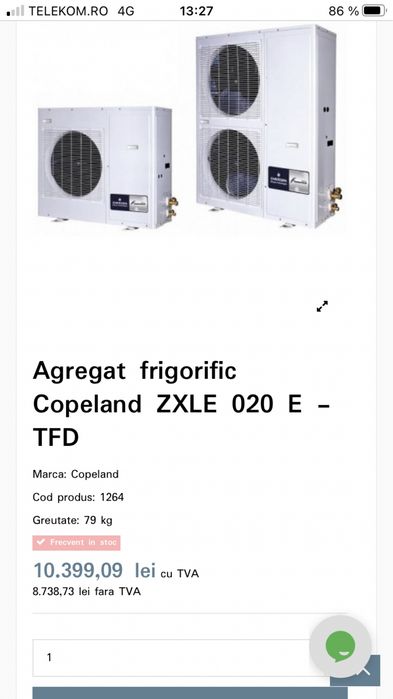 Agregat Frigorific Emerson (Tecumseh,Copeland,Bitzer,Embraco)