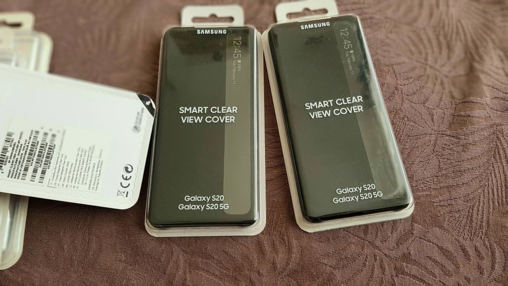 Husa Smart CLEAR VIEW Originala Samsung Galaxy S20!Noua!Activa!Negru