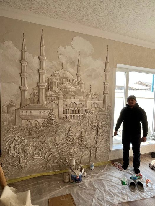 Барельеф. Художник. Роспис стен 50.000
