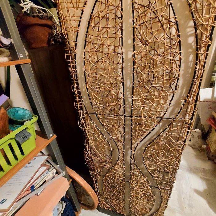 Голяма плетена  лампа