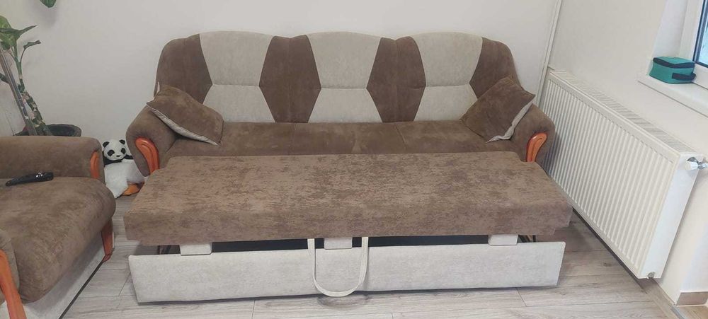 Canapea extensibila + 2 fotolii