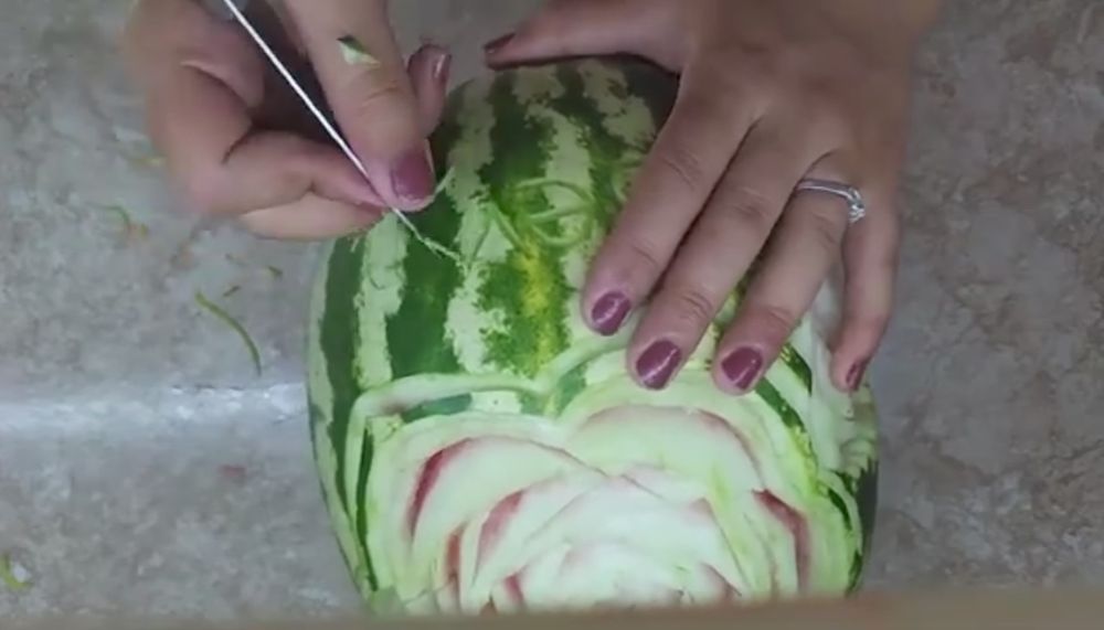 Carving sanati. Qovun, Tarvuzlarga naqsh o'yib beramiz, TO'YLAR UCHUN