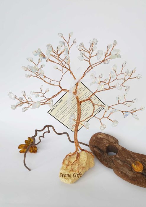 Дръвче Лунен Камък Едър, Подарък Юбилей, Идея Подарък, Семейство