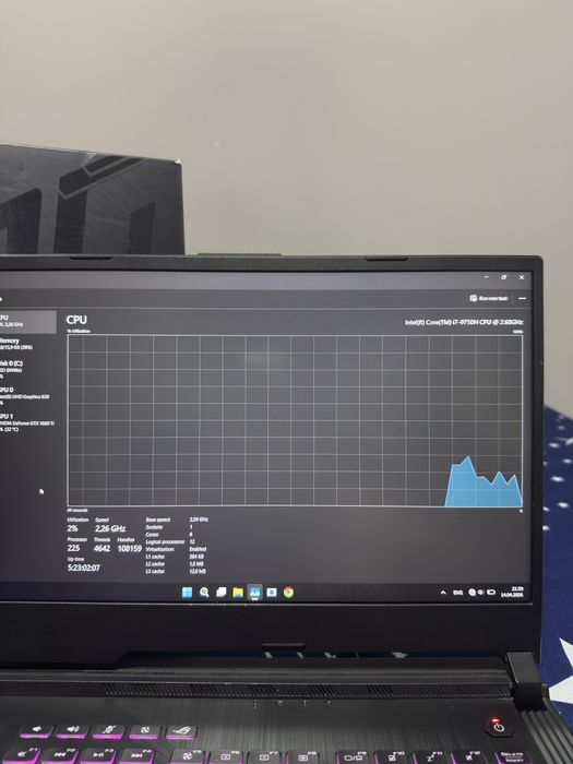 Asus rog  strix g53 gtx1660ti i7 gen 9  512 ssd fac si schimb platesc diff
