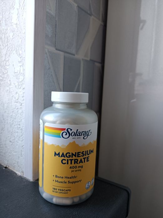 MEGA AKSIYA !!! Solaray Magnesium Citrate 400 mg 180ta (Original, AQSH