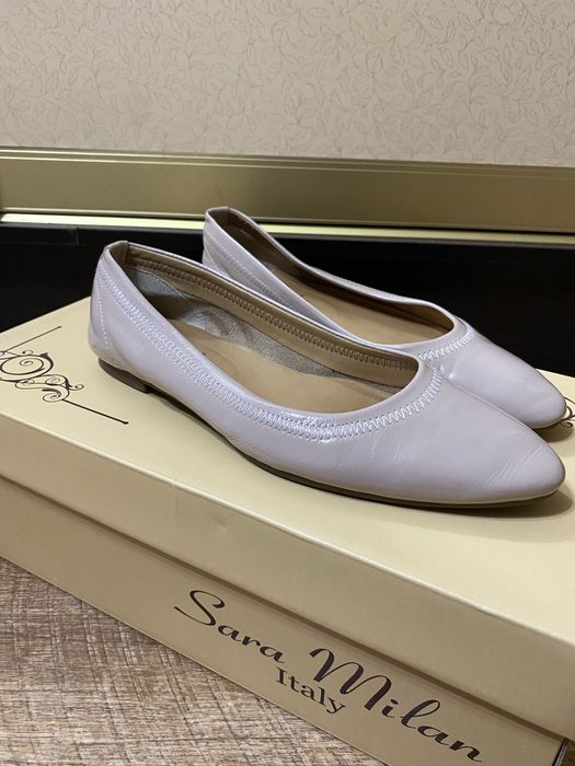 Балетки из натуральной кожи