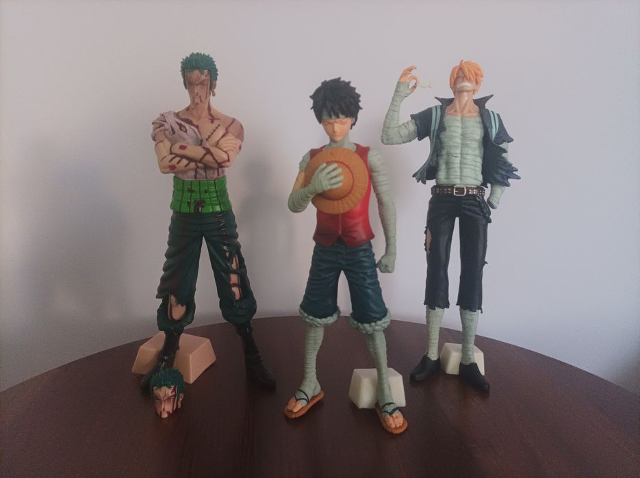 комплект one piece фигурки на зоро луфи и санджи/ zoro luffy sanji