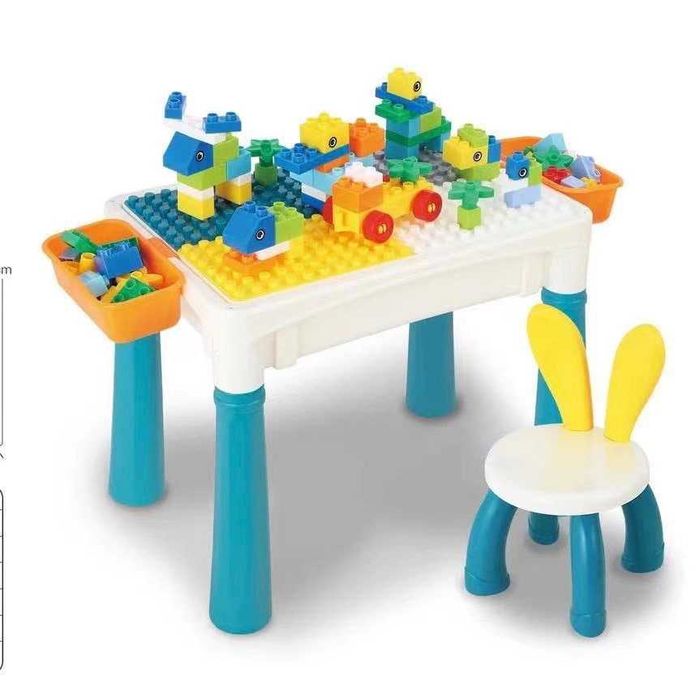 Столик лего Трансформер с игрушками и стульчиком, доставка, рассчрока