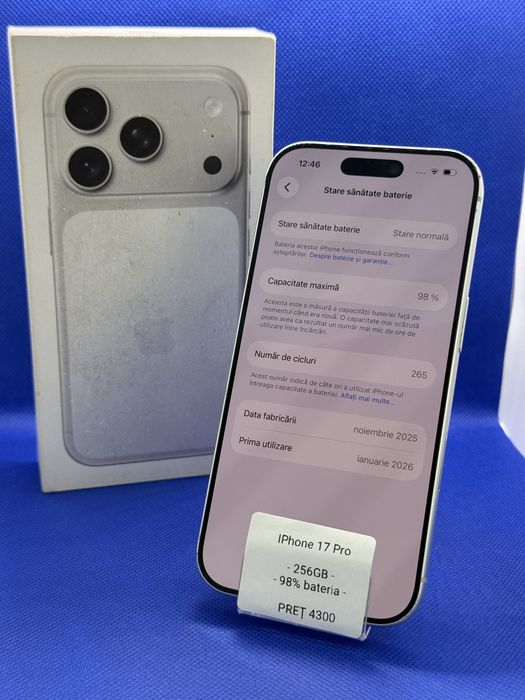 Magazin Vindem: Iphone 17 Pro, 256GB