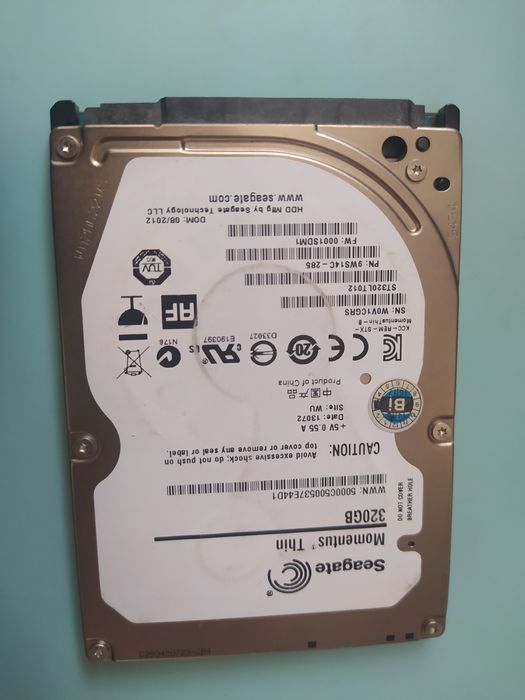 Ноутбук хард 320гб