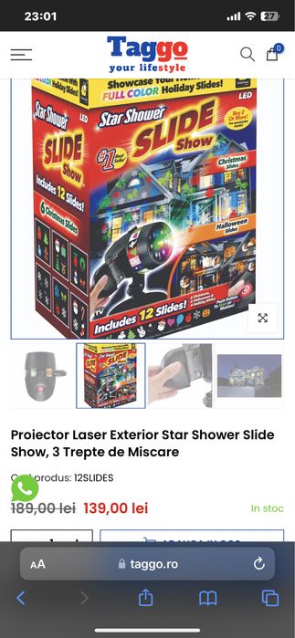 Proiector Star shower cu multiple functii
