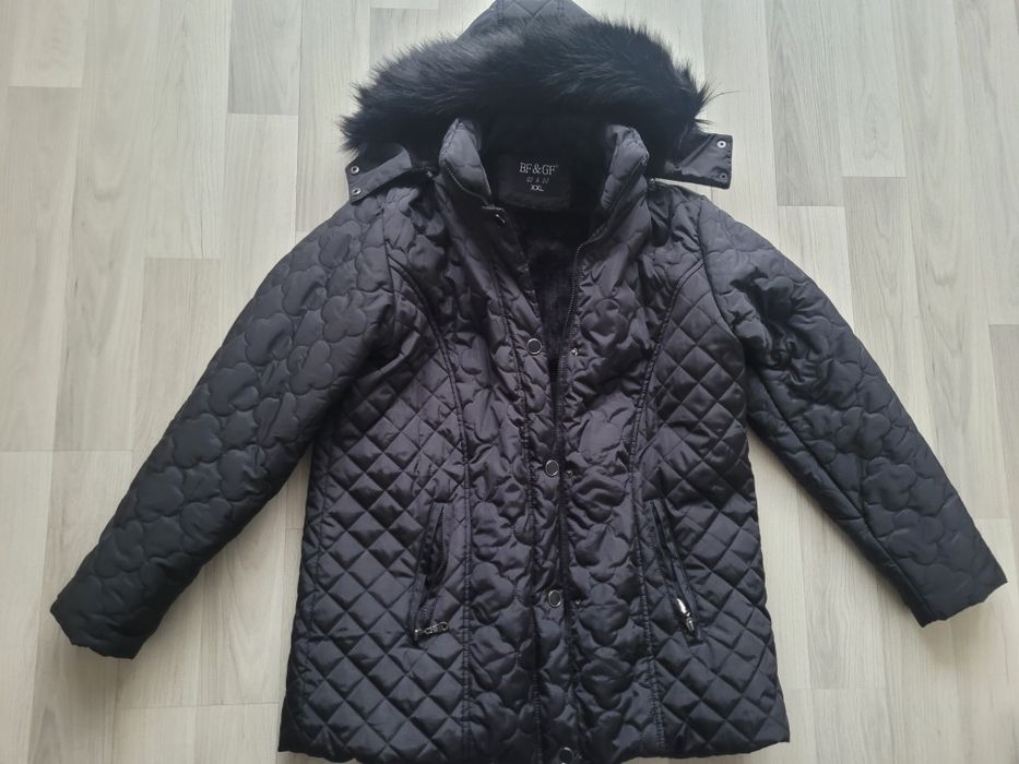 Geaca de iarna groasa cu gluga XXL