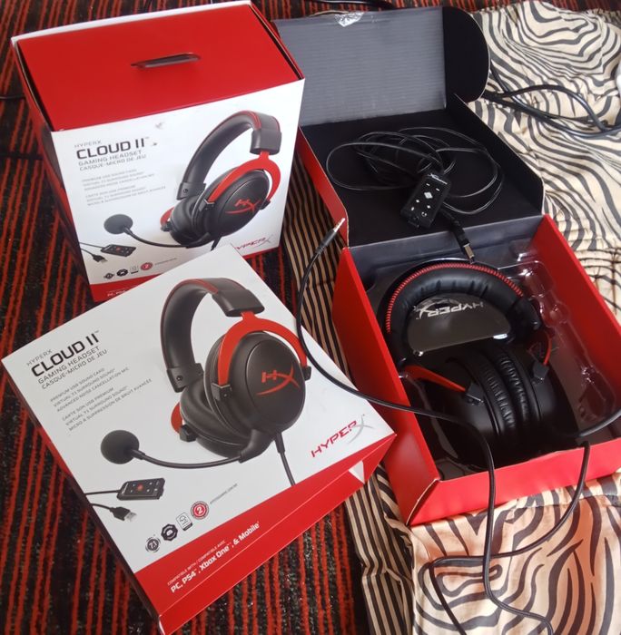 hayper x  cloud2 naushniki sotiladi karobkasi yoq naushnikni ozi