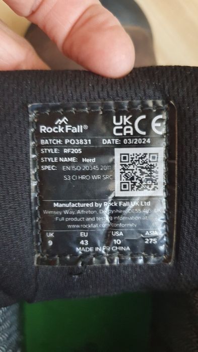 Bocanci de protecție Rock Fall 43