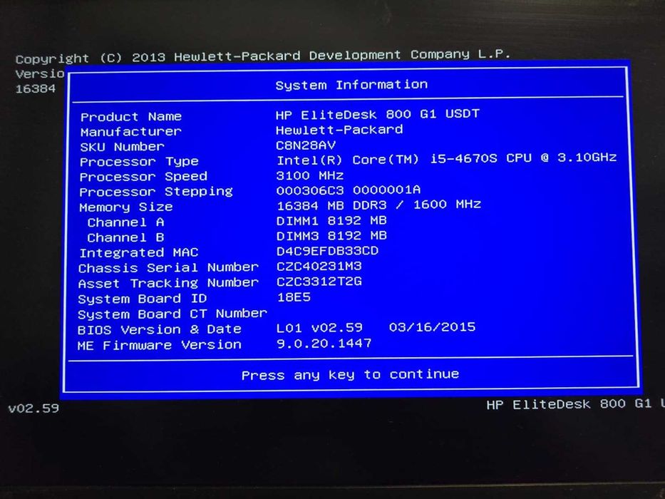 Mini PC HP EliteDesk 800 G1 USDT