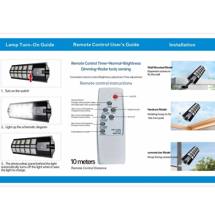 Лед прожектор 800wat солнечной панелью