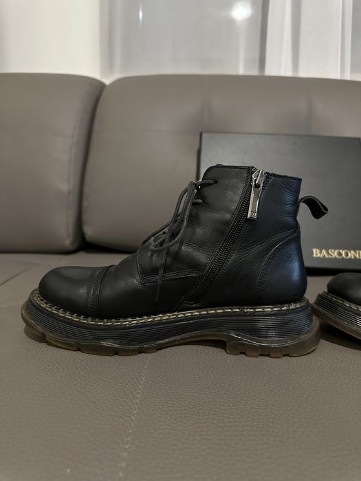 Ботинки натуральная кожанные черные