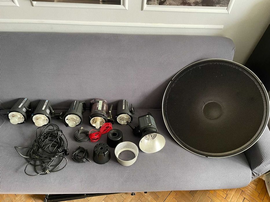 Kit studio complet Elinchrom + Skyport NOU + Beauty Dish + Godox