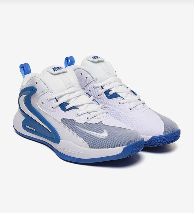 кроссовки  Nike  бело-голубой