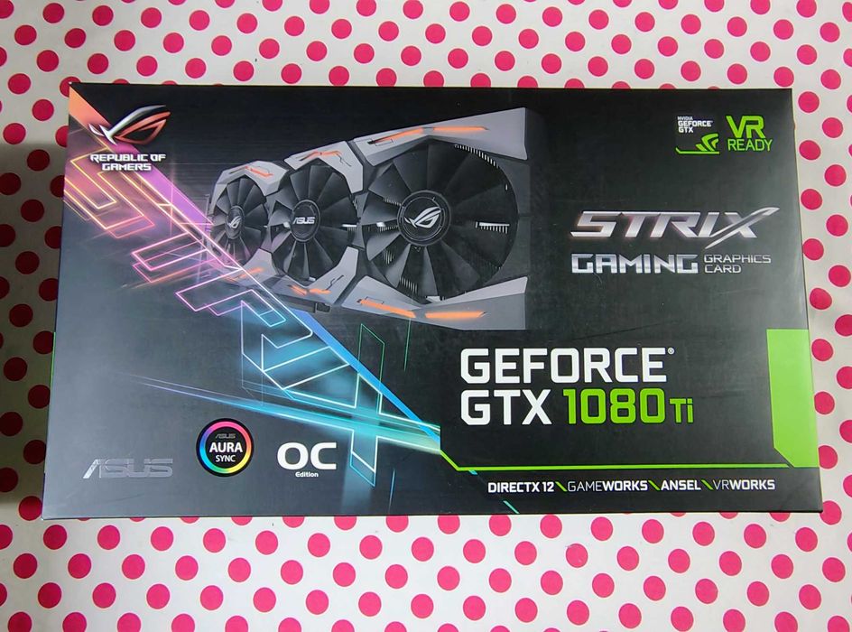 Placa video ASUS GTX 1080 Ti ROG Strix Gaming 11GB DDR5X 352-bit