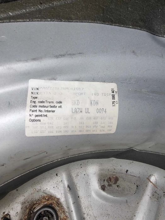 Usa spate stanga Volkswagen Jetta 2007