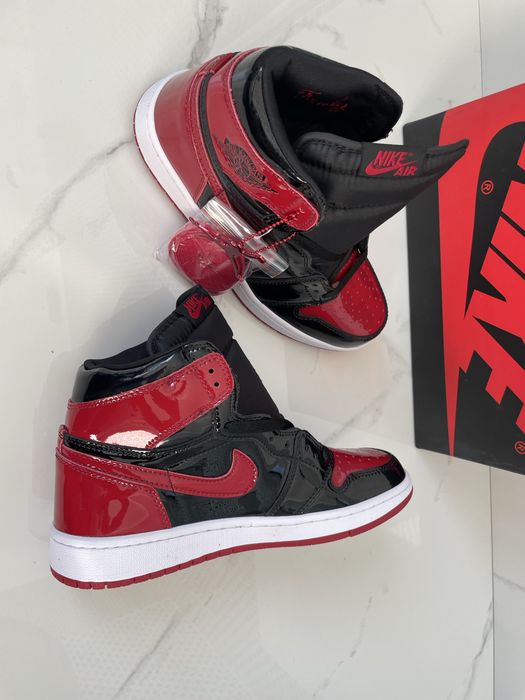 Air Jordan 1 Retro High Patent Bred Full Box Verificare Colet Marimi 35,5-45