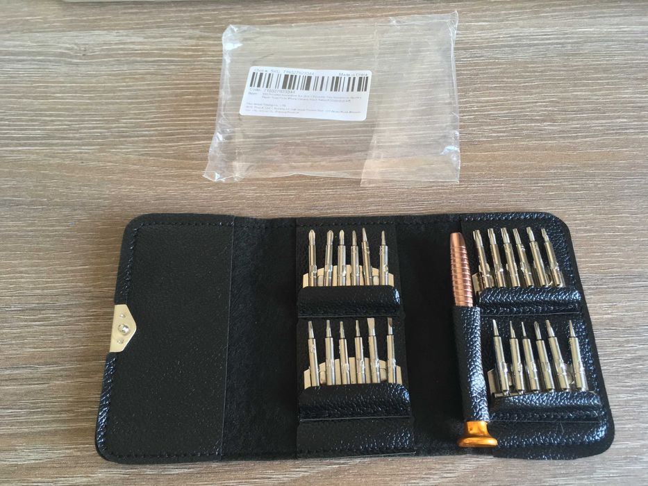 set surubelnita cu 24 biti pt iphone, macbook, electronice (torx, Y..)
