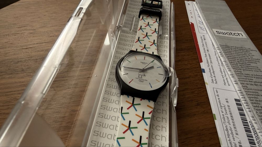 2 за 50€ часовници Swatch PyeongChang и Choupinou